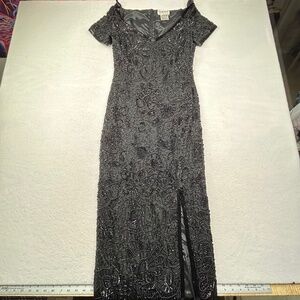 Nipon Night VINATAGE Women Size 4 Heavy High-quality Sequined Formal Dress Gown